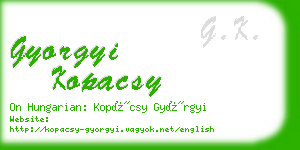 gyorgyi kopacsy business card